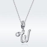 Letter W Pendant Charm - Lullaboo
